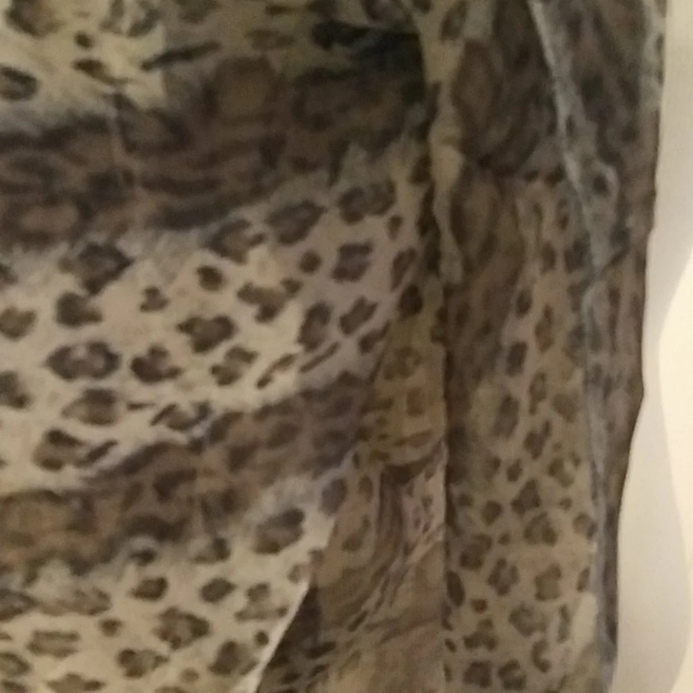 Sheer Animal Print Scarf Wrap 20x65
